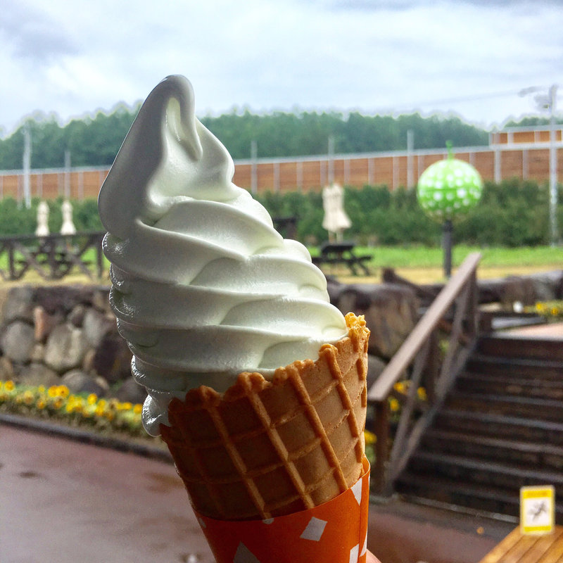 青肉メロンソフトクリーム(とみたメロンハウス )