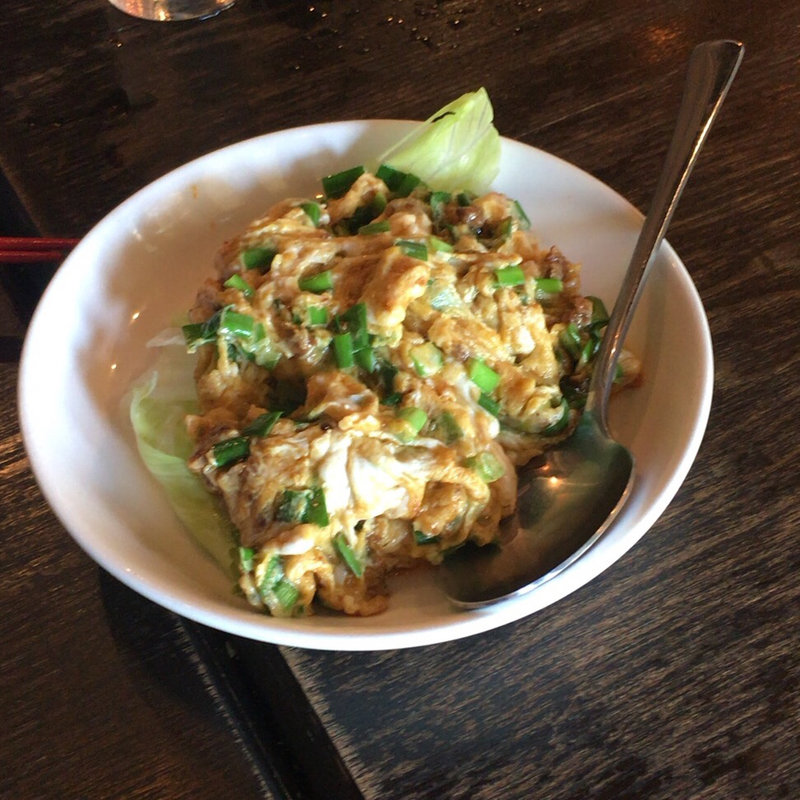 ふわふわニラ玉(中華屋台 雷電)