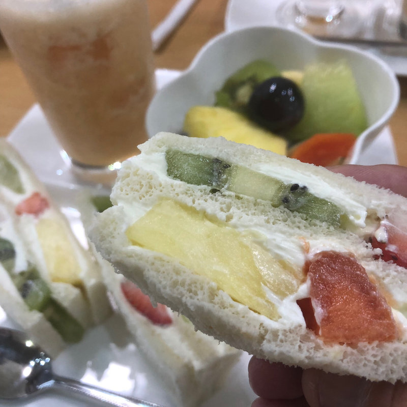 フルーツサンド ミニ葛あられセット(フルーツパーラー　やおいそ)