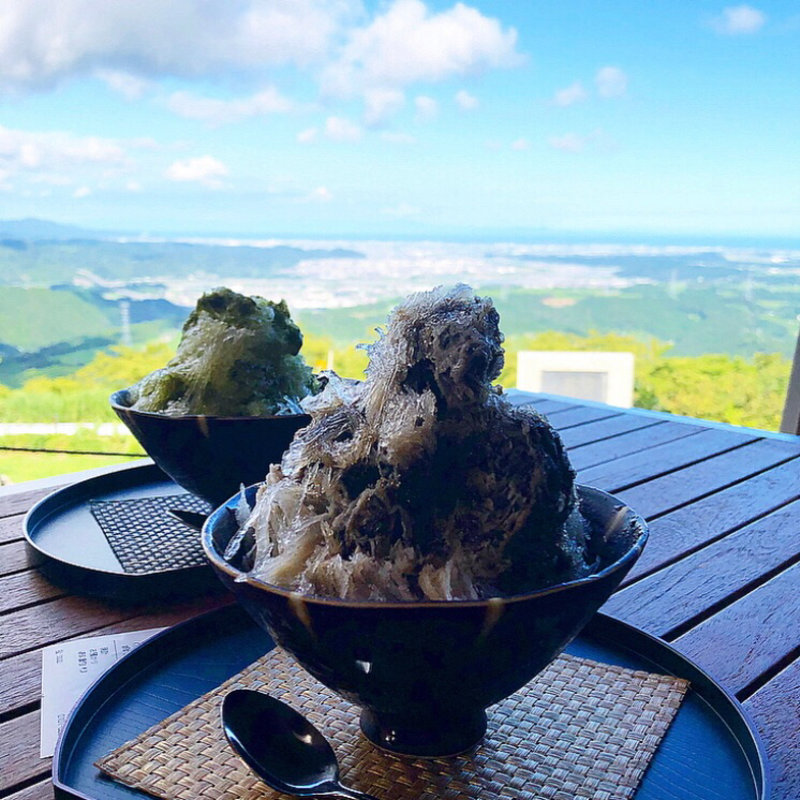 ほうじ茶 かき氷(茶草場テラス)