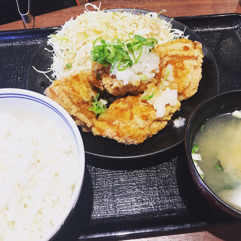 おろし唐揚げ定食(吉野家 祖師ケ谷大蔵駅前店)