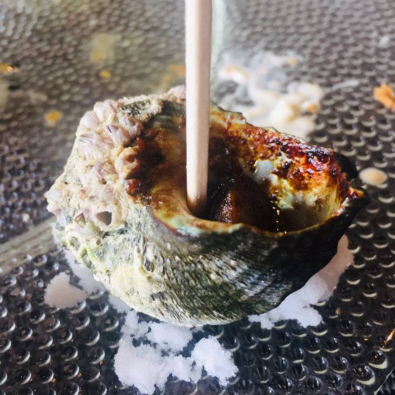 姫サザエのエスカルゴバター風(魚食屋れすとらん びび )