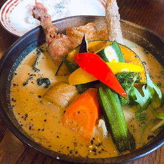 チキンと野菜(Rojiura Curry SAMURAI. 吉祥寺店)