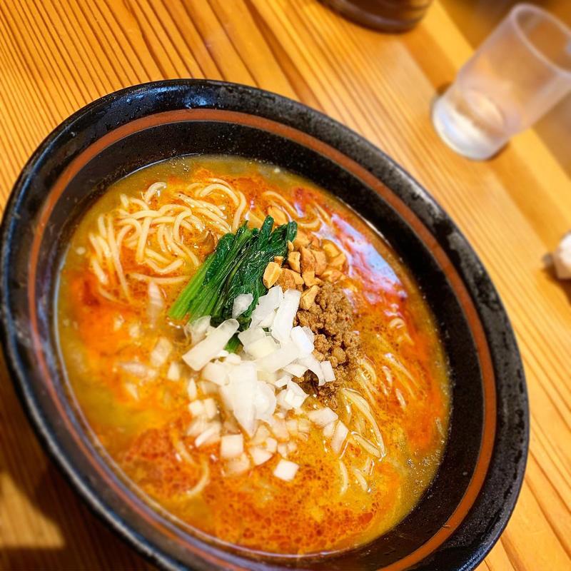 濃厚にぼし担々麺(冷やし)(こだわり麺工房 たご)