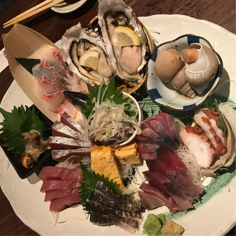 刺身9点盛り(魚金 本店)