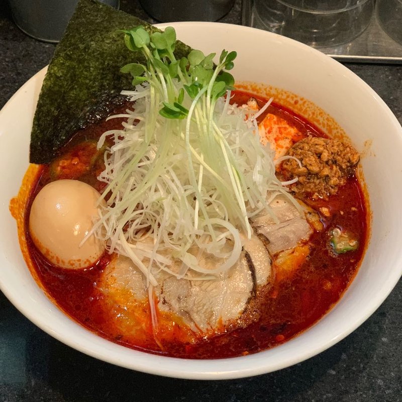 味玉辛そば(麺屋 どうげんぼうず)