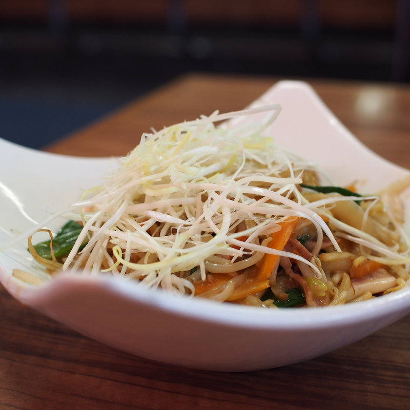 エビ醤の海鮮焼そば(餃子の王将 空港線豊中店)