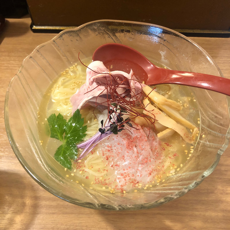 冷やし鯛塩そば(夏季限定)(鯛塩そば 灯花 曙橋本店)