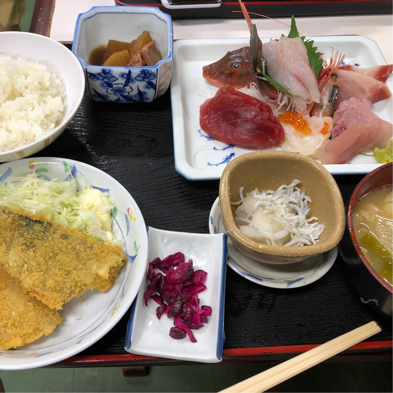 上刺身定食(魚市場食堂)