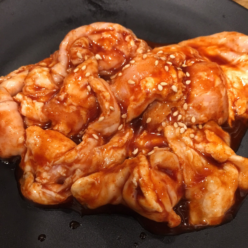 激辛ブタホルモン(七輪焼肉 安安 札幌南三条店)