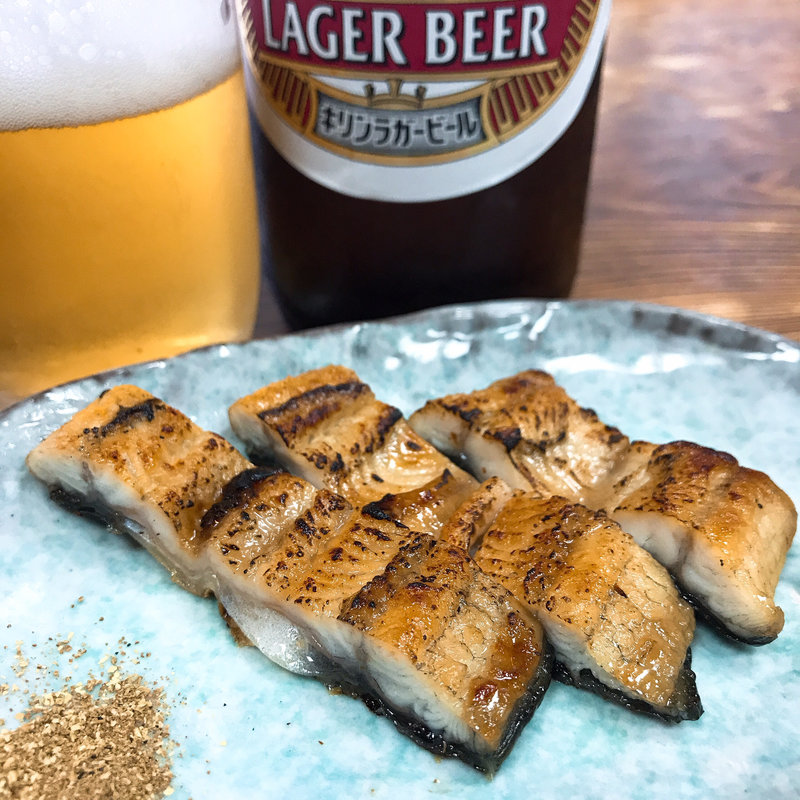 うなぎの白焼き(手打ち蕎麦 小倉庵)