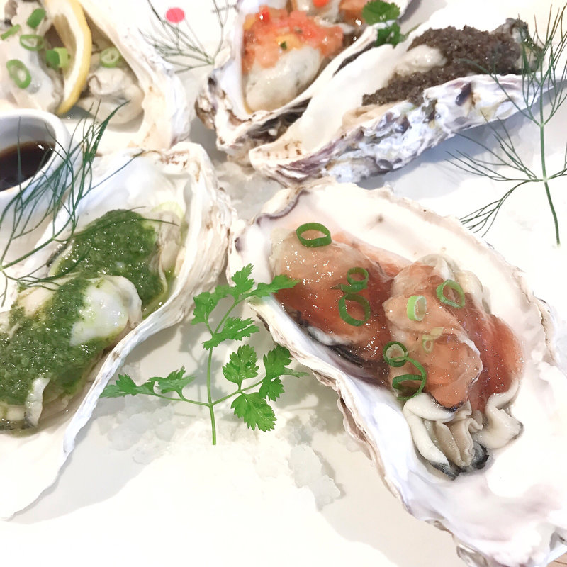 冷製牡蠣のヴァボーレ 5種盛り(KAIMARE)