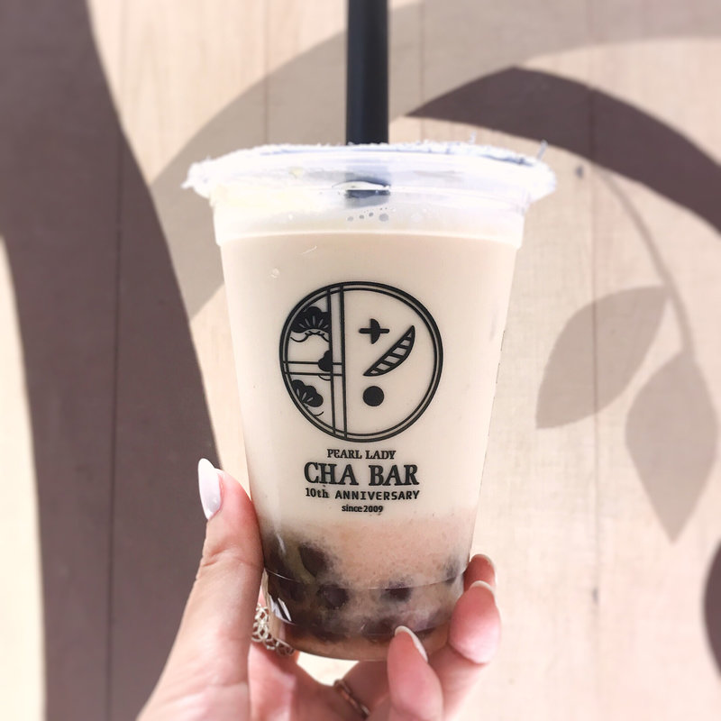 ピーチ蜜烏龍茶ラテ(Pearl Lady CHA BAR（茶バー）町田マルイ店)