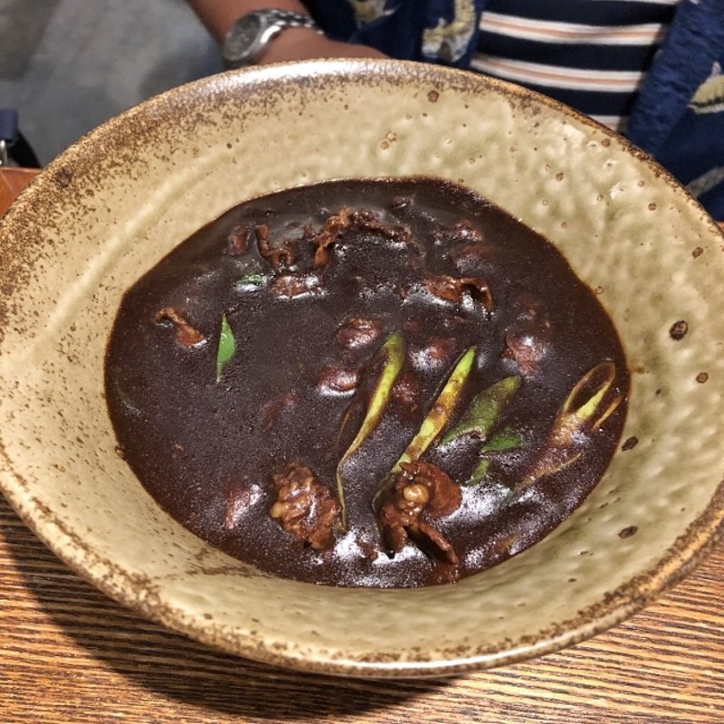 黒カレー南蛮蕎麦(蕎麦居酒屋 玄盛 大阪北新地本店)