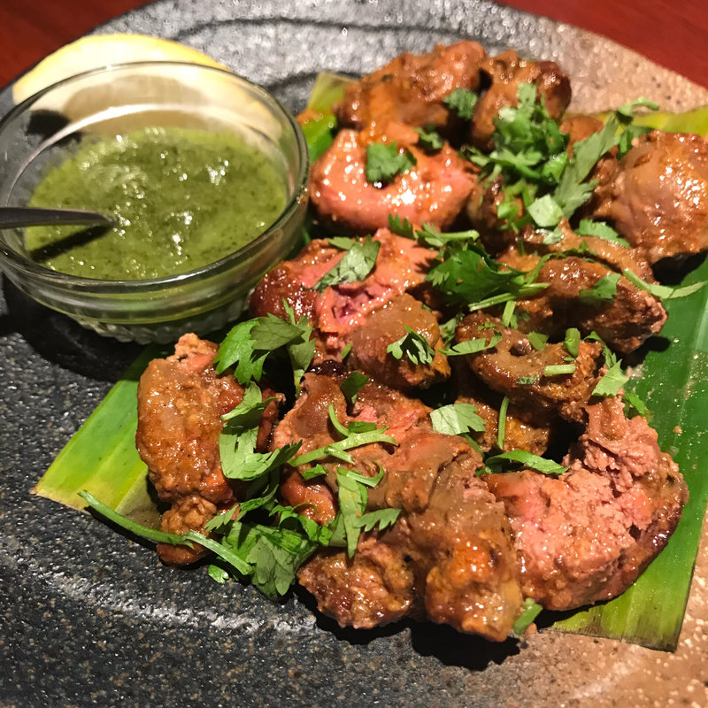 レバーとハツのグリル(カマルプール )
