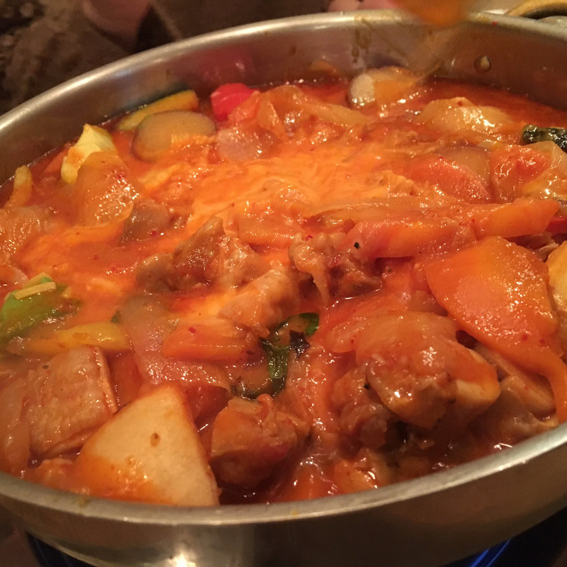 チーズタッカルビ(鶏とお野菜とおでん はーばーど )