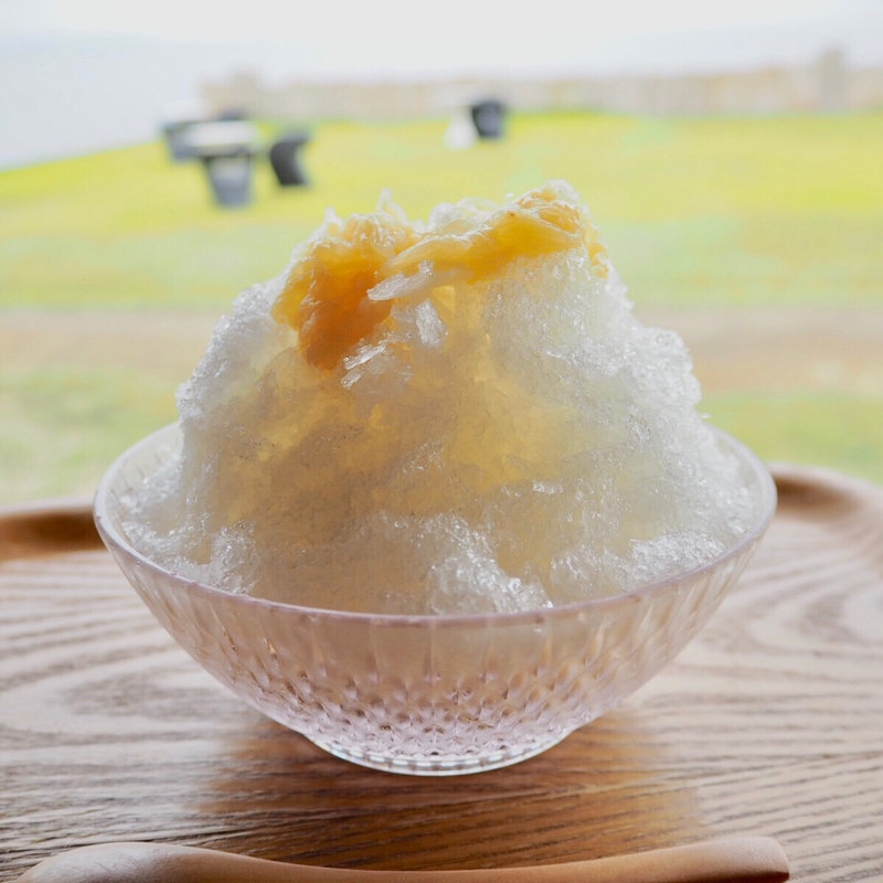 文旦のかき氷(犬島アートプロジェクト チケットセンターカフェ )