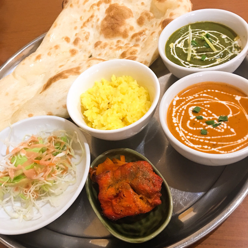 原市セット（ほうれん草チキン、バターチキン）(ナマステキッチン)