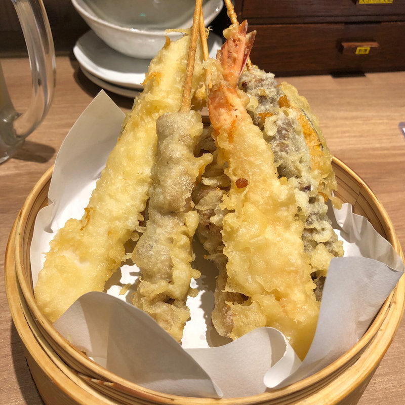 海老天ぷら(天ぷら海鮮と釜飯 米福 あべのルシアス店)