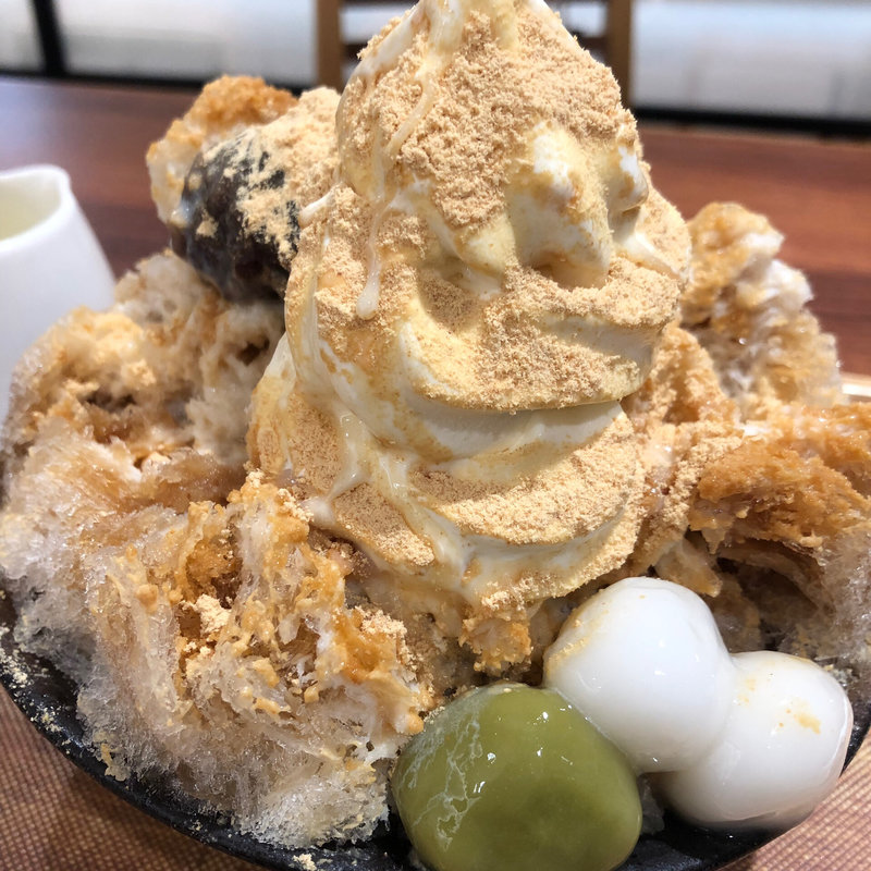 きな粉なんとかのかき氷(甘党まえだ あべちか店)