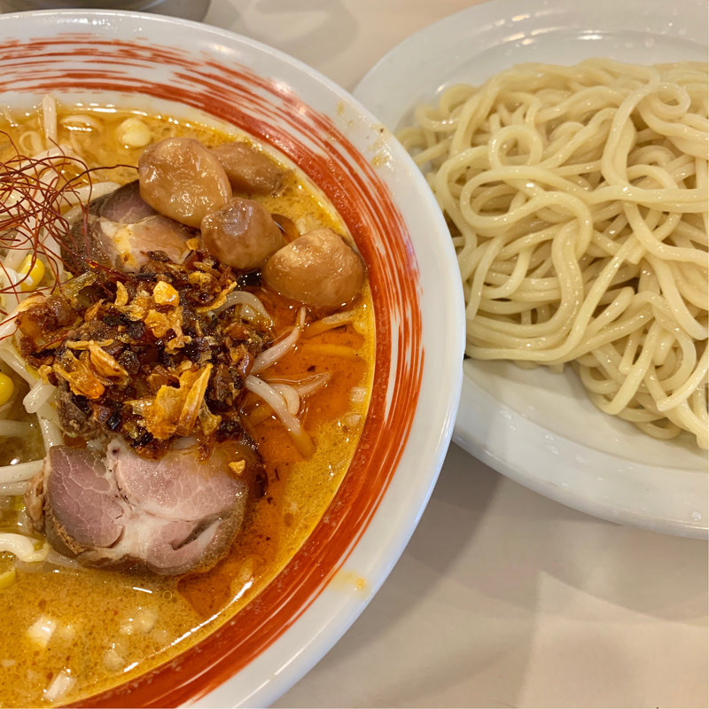 もやしニンニク辛つけそば(大勝軒 代々木上原店)