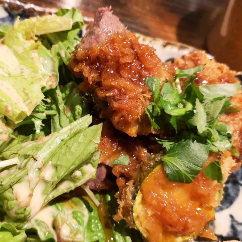 鮪上アゴ肉カツ(やさいと、 )