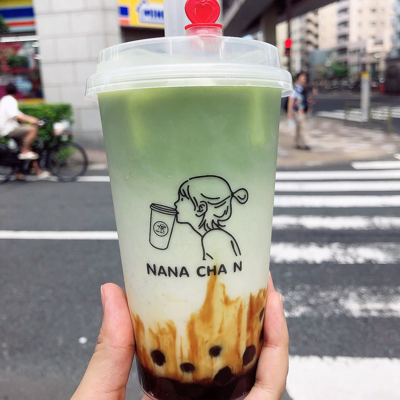 黒糖抹茶タピオカミルクティー(NANA CHA N)