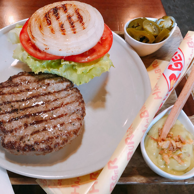 ハンバーガー(ドリンクセット)(ブルーコーン （BLUE CORN）)