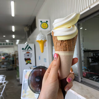 北海道&湘南ゴールドミックスソフトクリーム(JA相模原市　農産物直売所ベジたべーな)