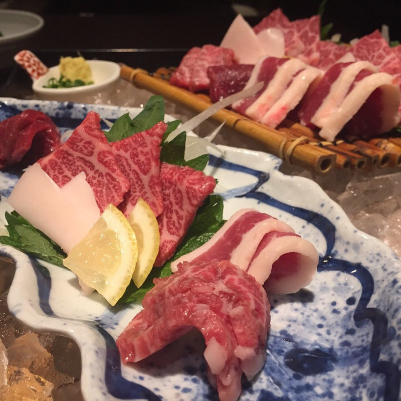 特上馬刺し盛り(4種)(3人前)(馬桜 下通り店 （うまざくら）)