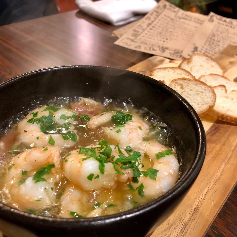 エビのアヒージョ(Dining&Cafe Sweets Okada)