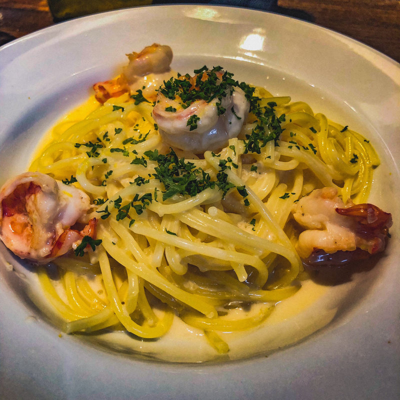 海老レモンクリームパスタ(レストラン ボンジョリーナ 高円寺)