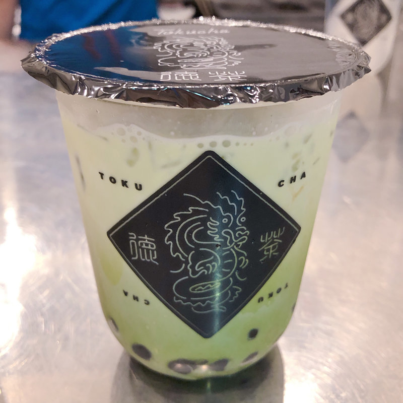 抹茶タピオカラテ(徳茶)