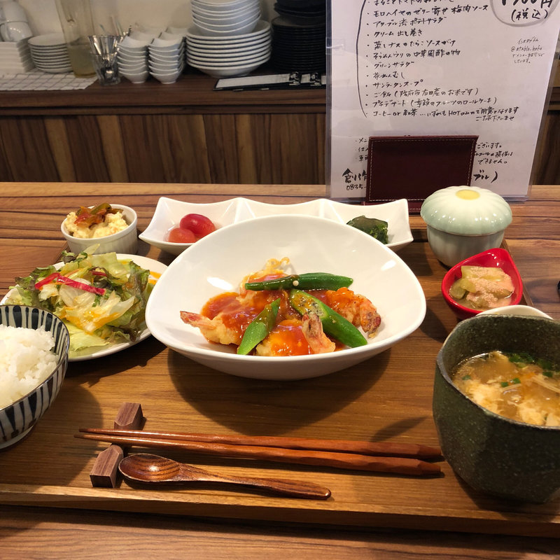 Bランチ エビのチリソース(アターブル)