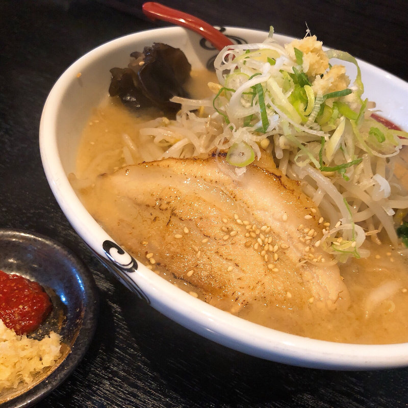 白味噌ラーメン野菜増し 火薬皿(らー麺 家康 北郷店)