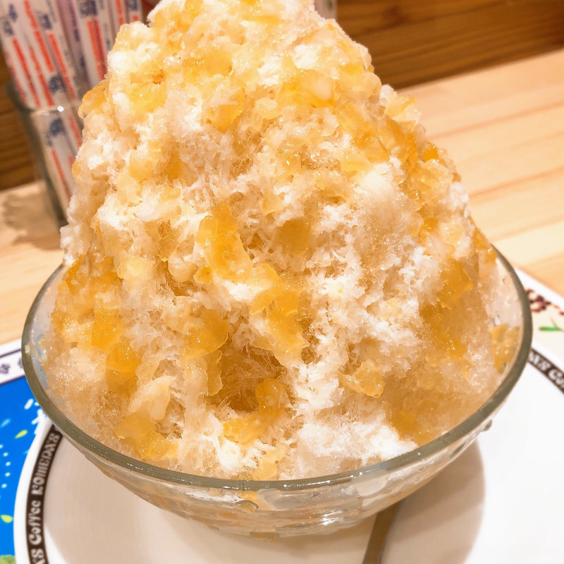 粒りんごかき氷(コメダ珈琲 アリオ八尾)