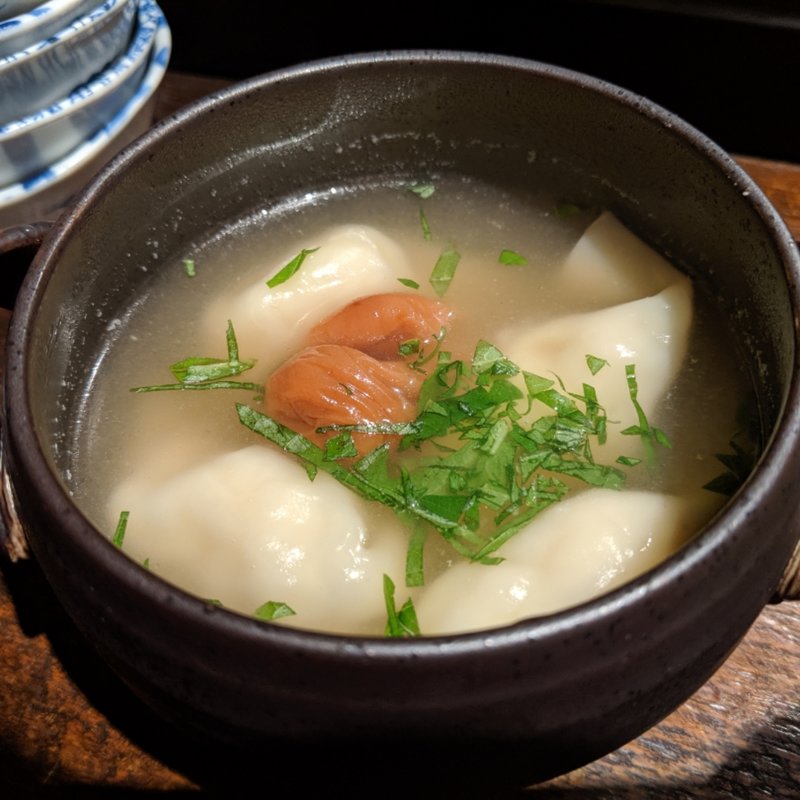 ハモ水ぎょうざ(路地裏アバンギャルド)