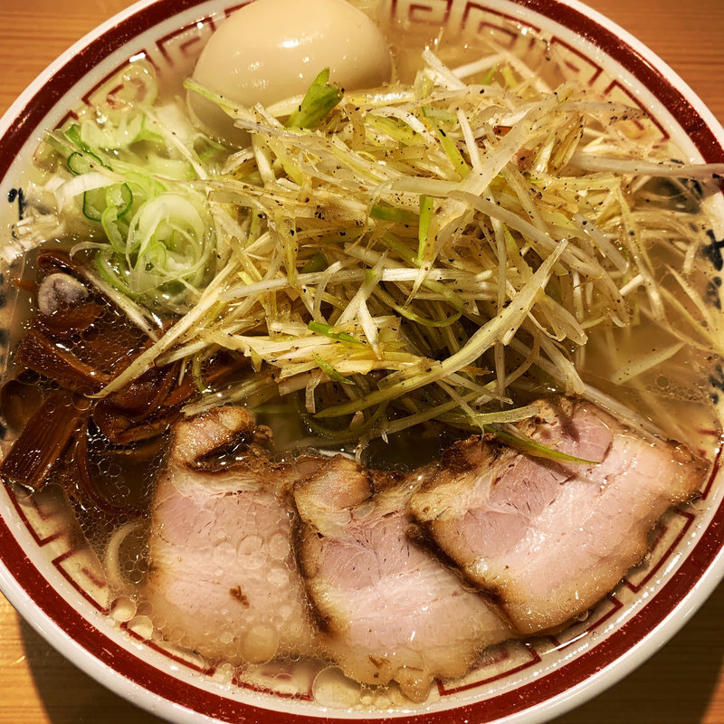 中華そば 玉子付&ネギ(中華そば専門 田中そば店 新橋店)