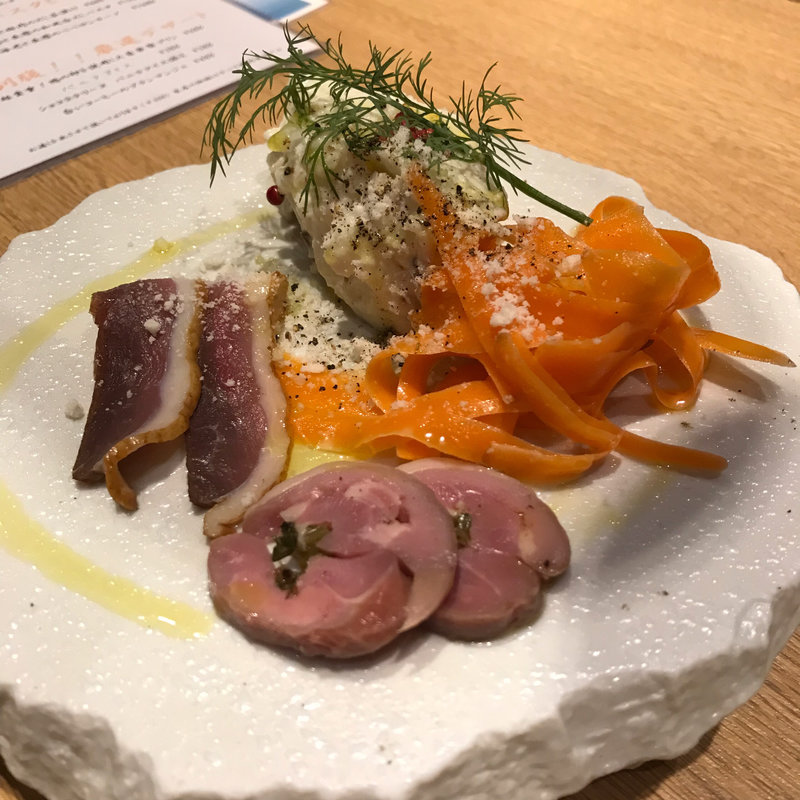 前菜盛り合わせ3種(鴨屋SUN)