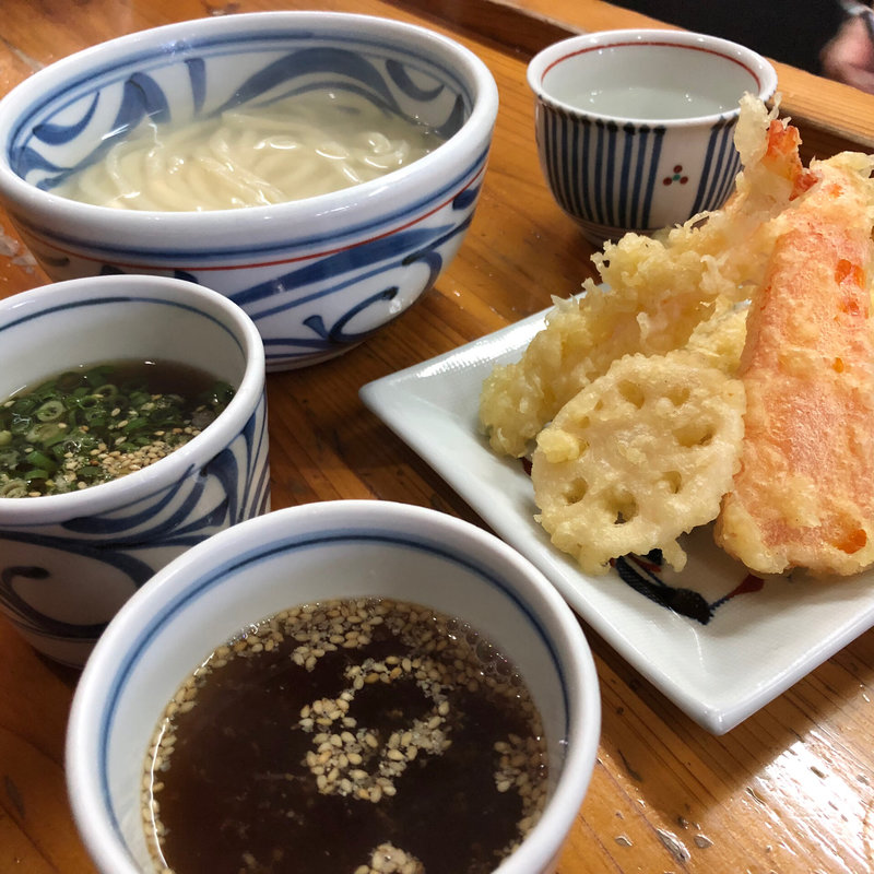 天ぷら釜あげうどん(はりや )