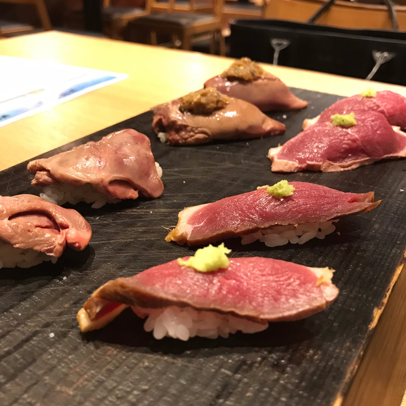 あいち鴨の肉寿司 8貫セット(鴨屋SUN)