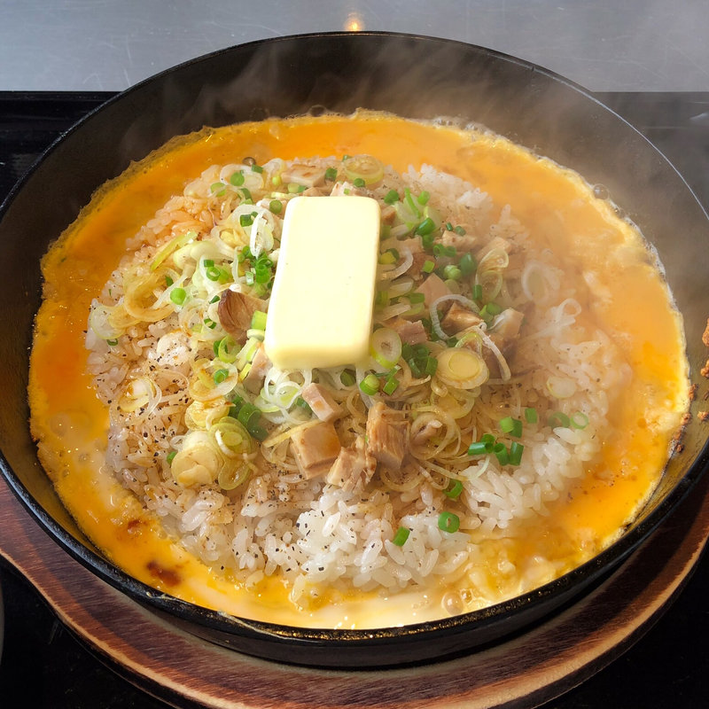 鉄板イタめし ニンニクバター味(らあめん花月嵐 山形吉原店 )