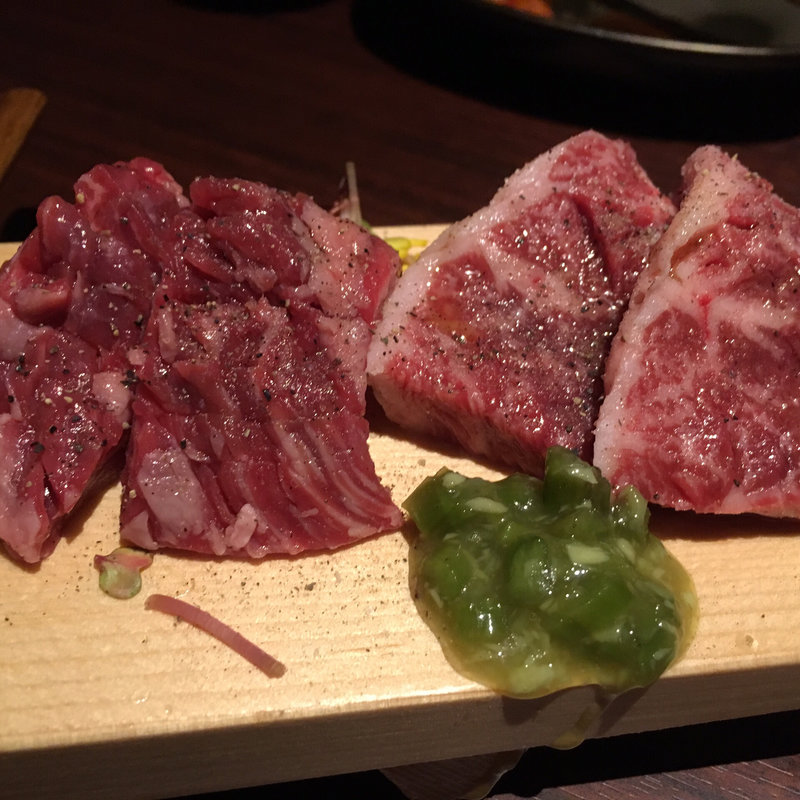 ハラミ6種食べ比べ盛り(肉匠 牛虎 西中島店)