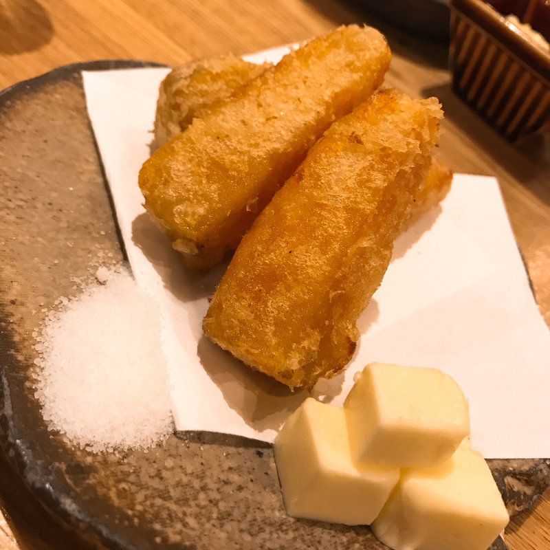 安納芋の天ぷら(炉端　百式)