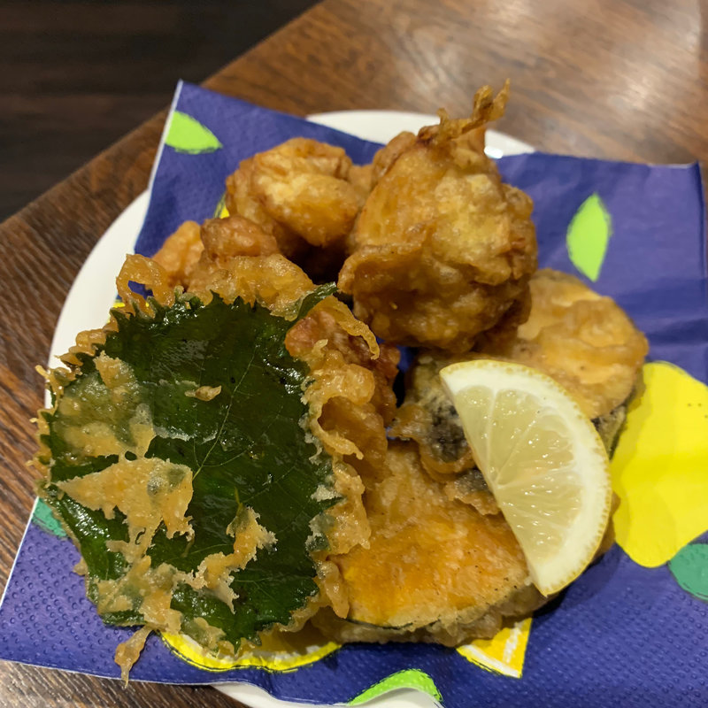 燻製のとり天(魚と燻製と鉄板の店 さんばんや)