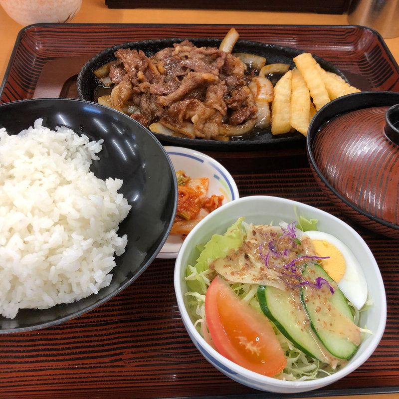 黒毛和牛焼肉定食(えびつラーメンセンター )