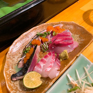 刺身3種盛り(ちょっとBarタカハシワタル)