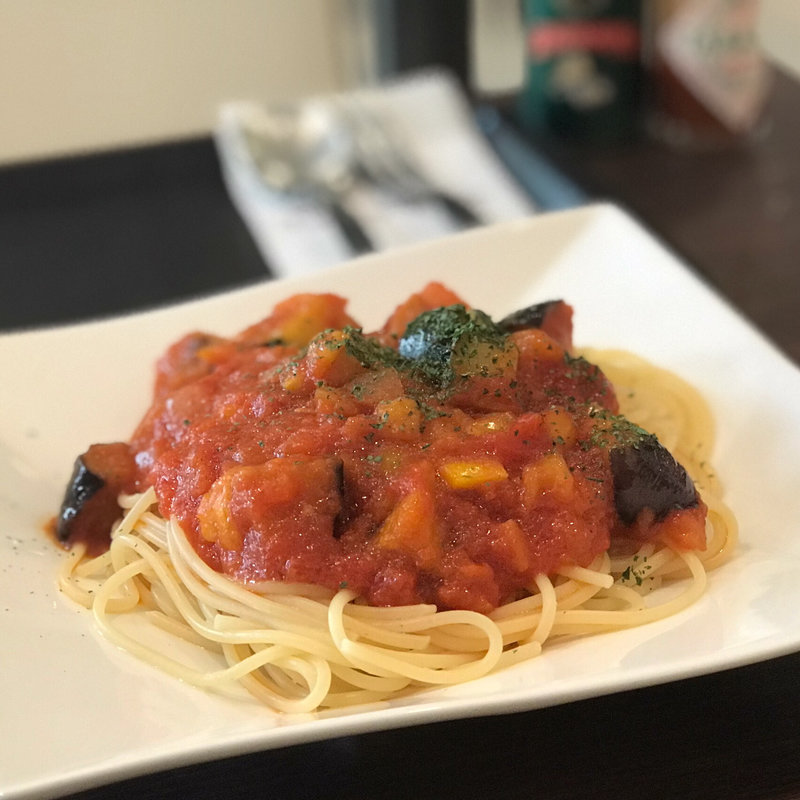 彩り野菜のトマトソース(ミニサラダ/アイスコーヒー)(テイスティカフェ)