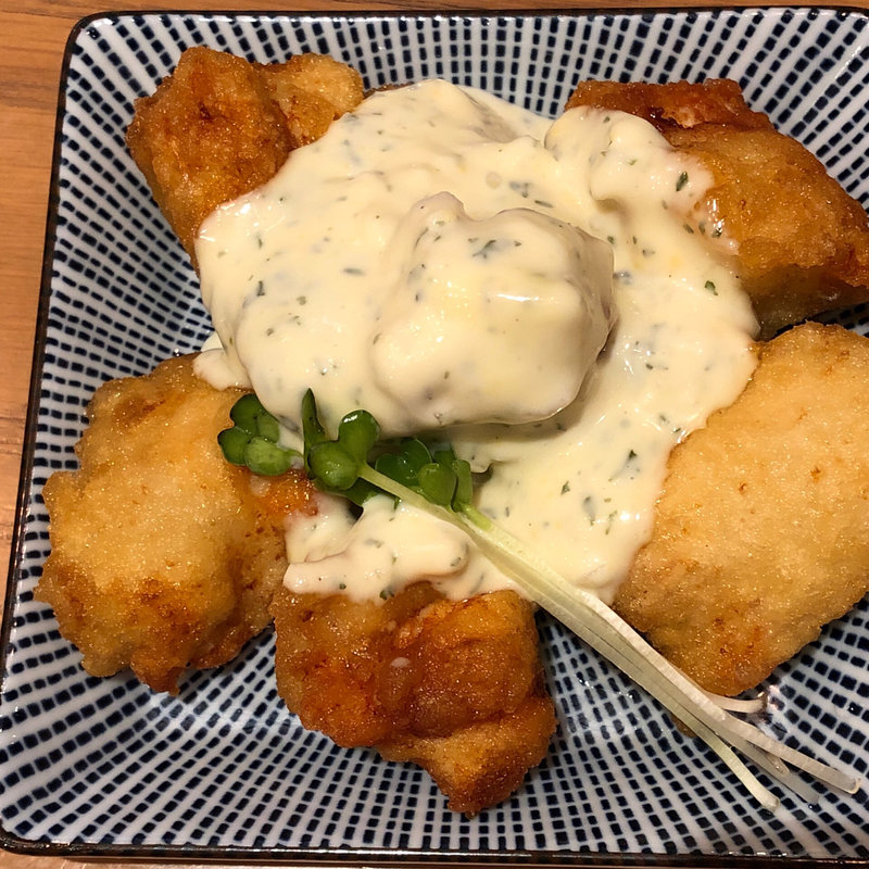 鶏天タルタル(酒房 ワビスケ ルシアス店)