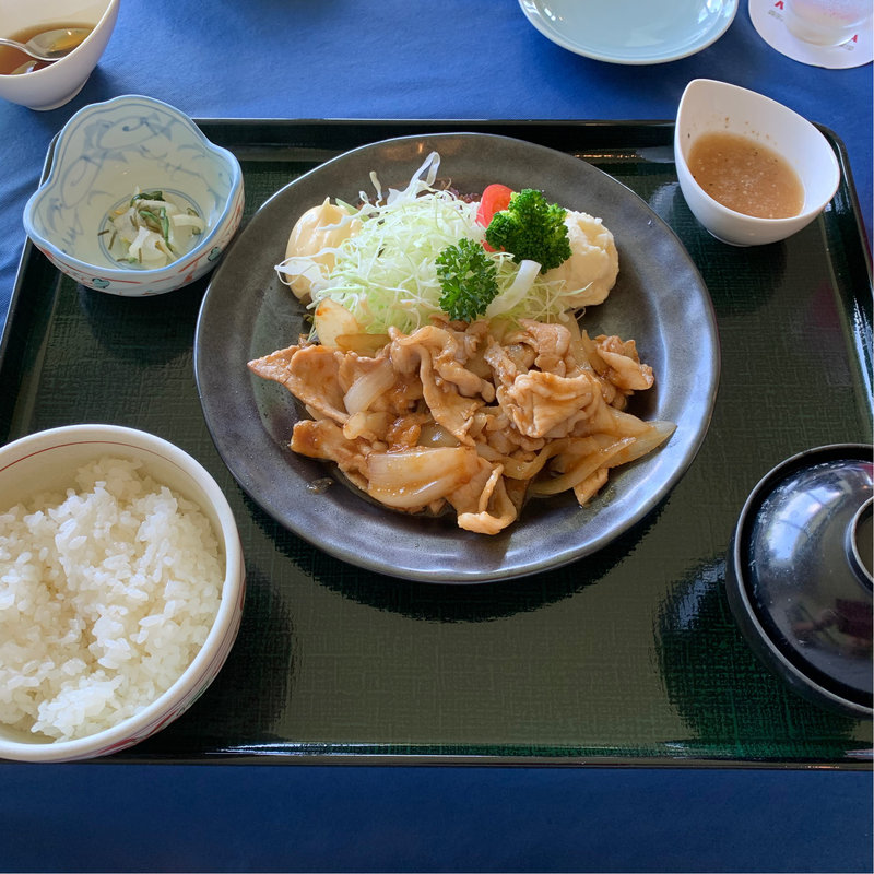 房総ポークのしょうが焼き定食(森永高滝カントリー倶楽部レストラン )